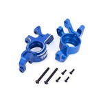 Traxxas #7836-BLUE  Traxxas Steering blocks, 6061-T6 aluminum (blue-anodized), left & right