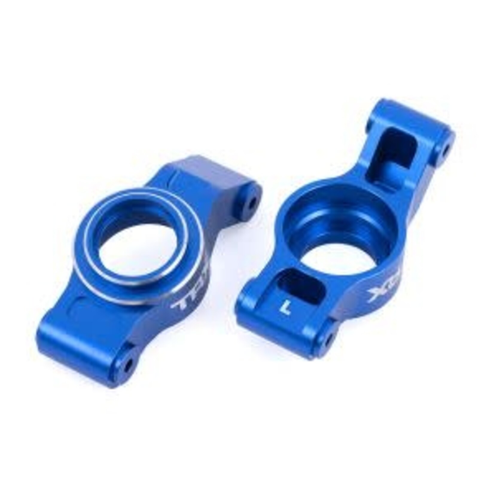 Traxxas #7852-BLUE Traxxas  STUB AXLE CARRIERS ALUM BLUE L/R