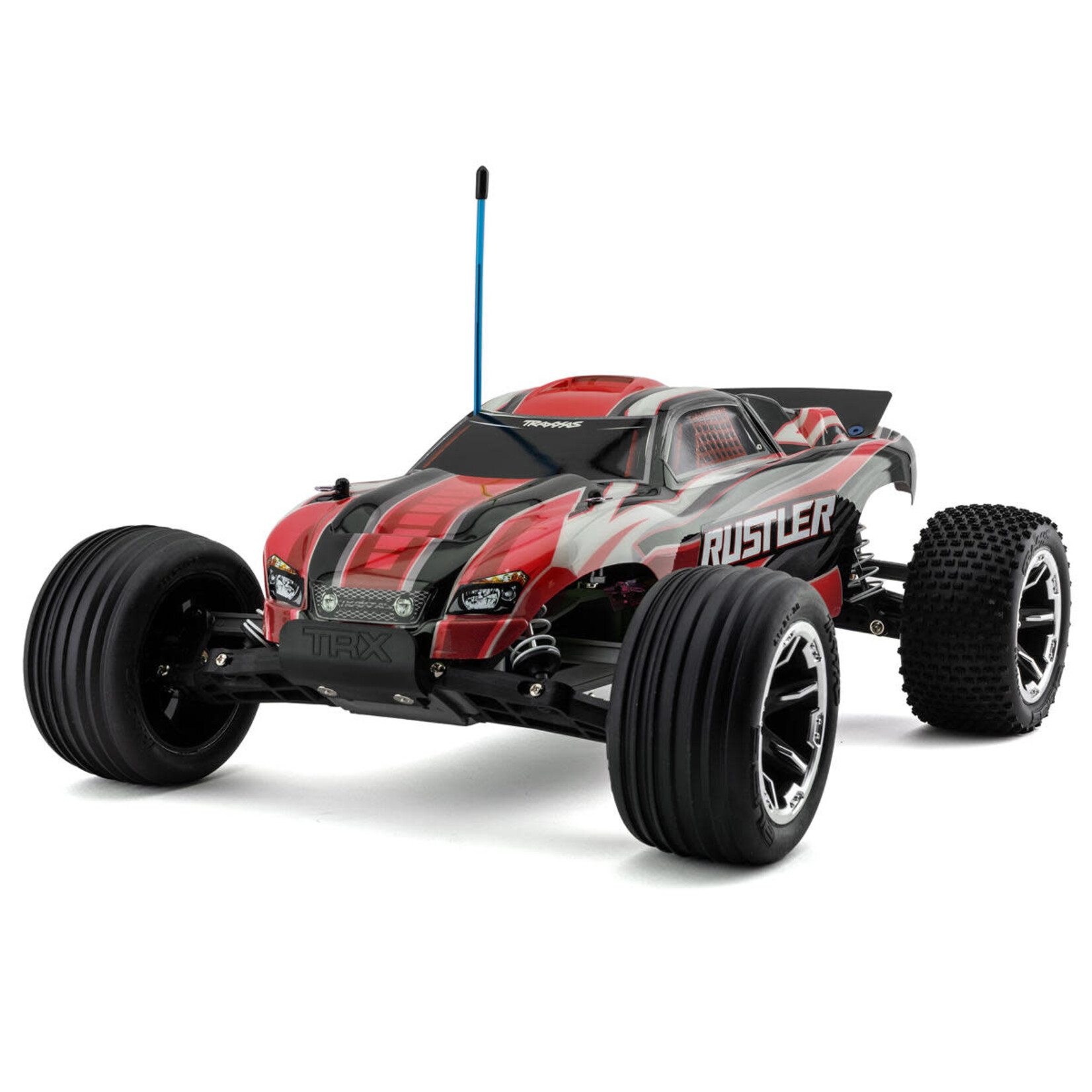 Traxxas #37054-8-RED  Traxxas Rustler 1/10 RTR Stadium Truck (Red) w/XL-5 ESC, TQ 2.4GHz Radio, Battery & USB-C Charger