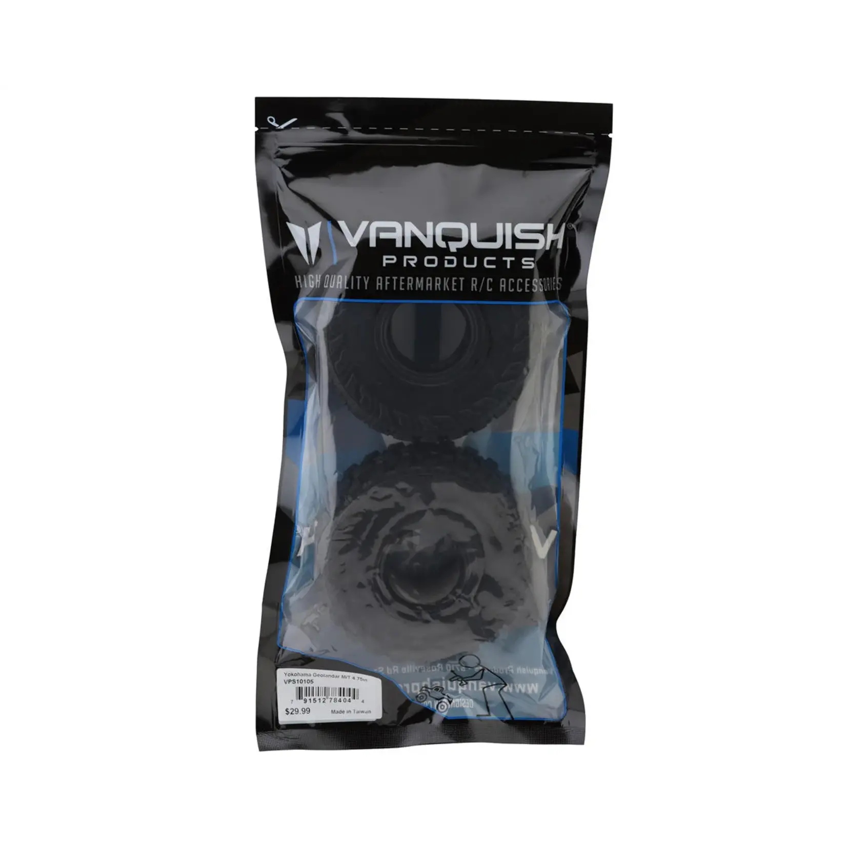 Vanquish Products #VPS10105 Vanquish Products Yokohama Geolander M/T 1.9" Rock Crawler Tires (2) (Red)