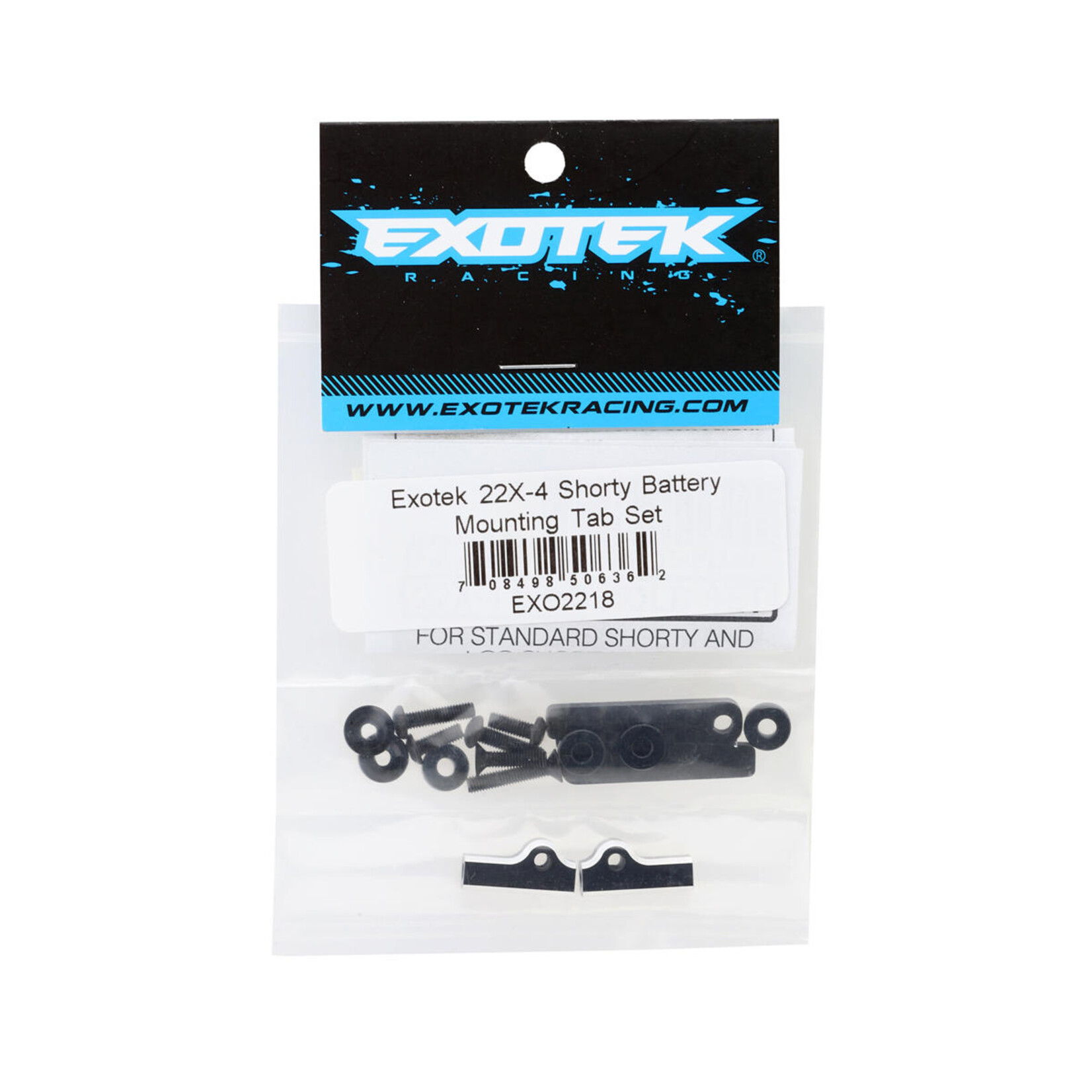 Exotek Exotek Racing 22X-4 Shorty Battery Mounting Tab Set #2218