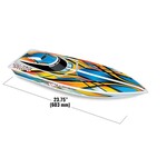 Traxxas #38104-8-ORNG  Traxxas Blast RTR Boat w/USB-C (Orange)