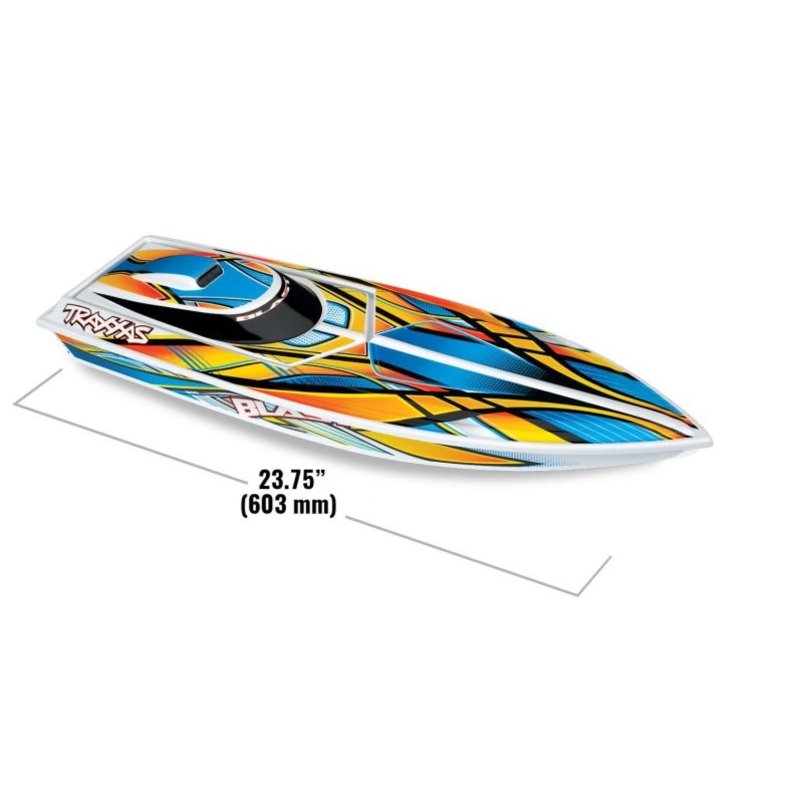 Traxxas #38104-8-ORNG  Traxxas Blast RTR Boat w/USB-C (Orange)