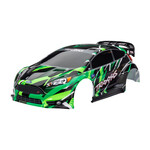 Traxxas TraxxasBody, Ford Fiesta® ST Rally VXL, green (painted, decals applied) (assembled with rear wing, body support, & body mount latches for clipless mounting) #7427-GRN