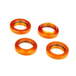 Traxxas #7767-ORNG Traxxas Spring retainer (adjuster), orange-anodized aluminum, GTX shocks (4) (assembled with o-ring)
