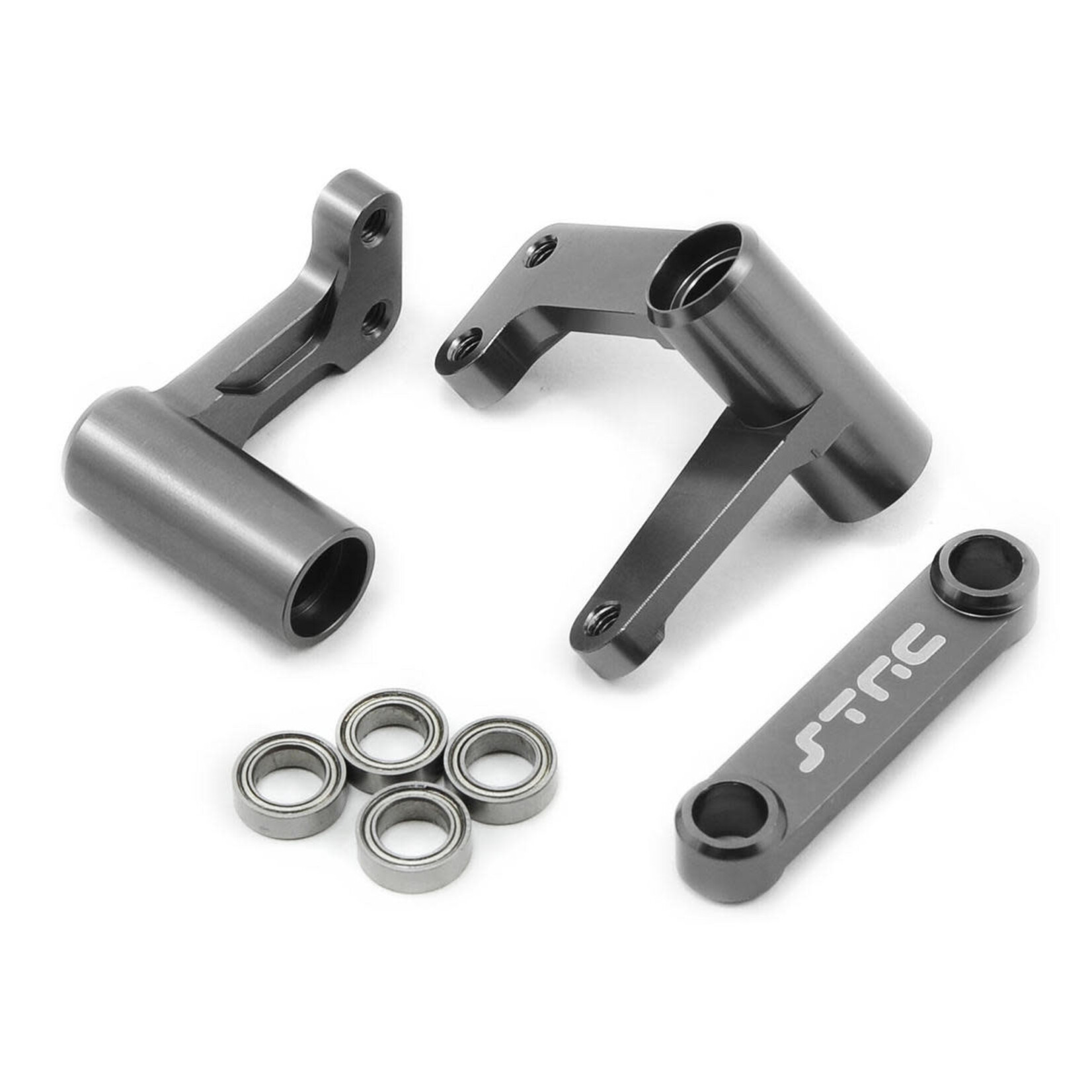 ST Racing Concepts ST Racing Concepts Aluminum Steering Bellcrank Set (w/Bearings) (Gun Metal)  #SPTST3743XGM