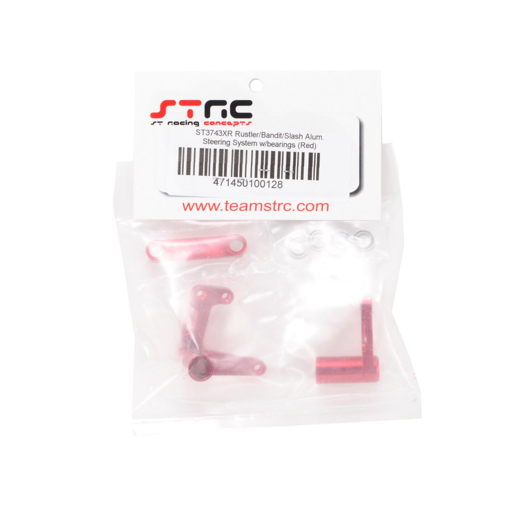 ST Racing Concepts #SPTST3743XR ST Racing Concepts Aluminum Steering Bellcrank System w/Bearings (Red)