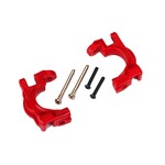 Traxxas Traxxas Caster blocks (c-hubs), extreme heavy duty, red (left & right)/ 3x32mm hinge pins (2)/ 3x20mm BCS (2) (for use with #9080 upgrade kit) #9032R