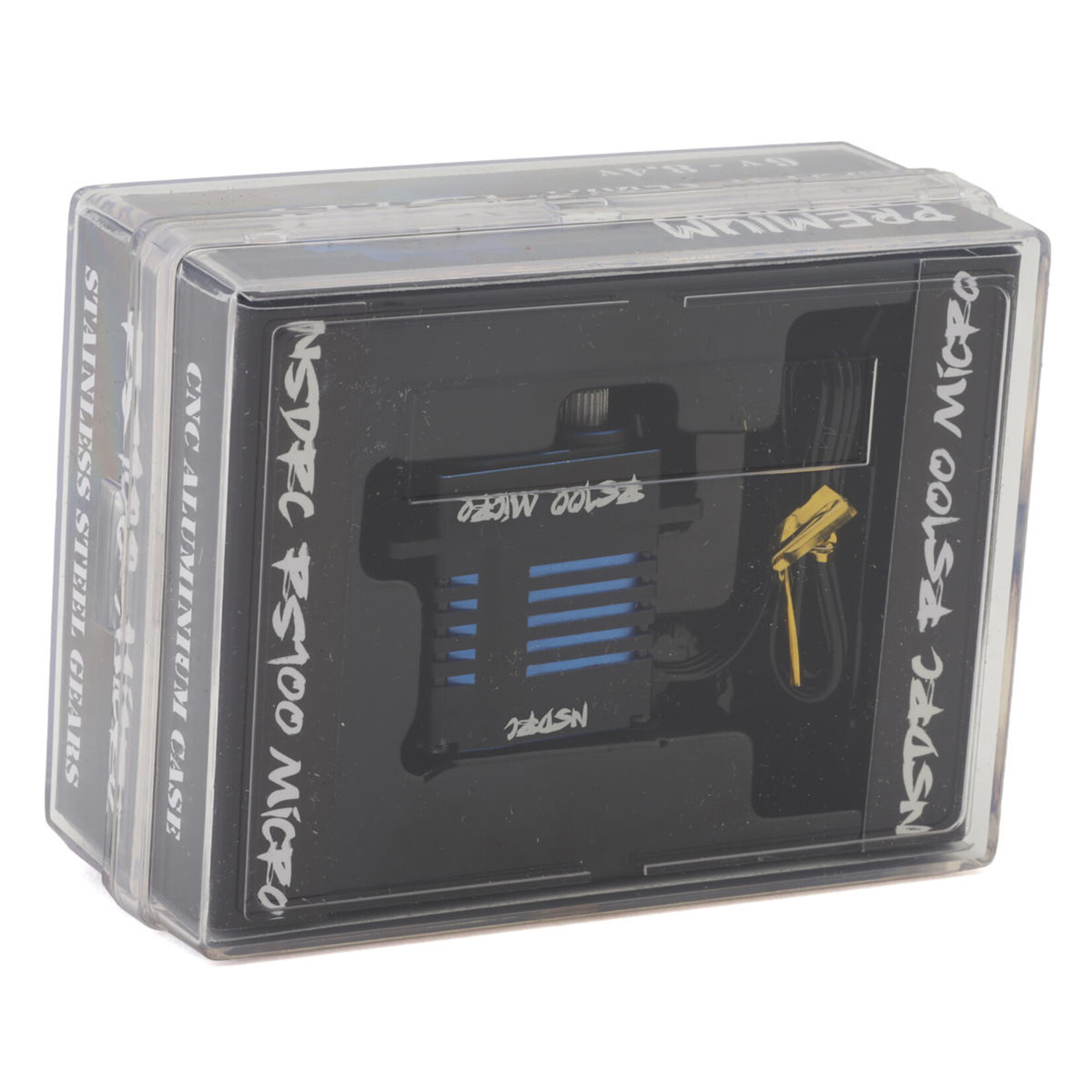 NSDRC #NSD-MSRVOB  NSDRC RS100  Limited Edition Waterproof Micro Servo (HV) (Special Edition Blue) w/Aluminum Horn
