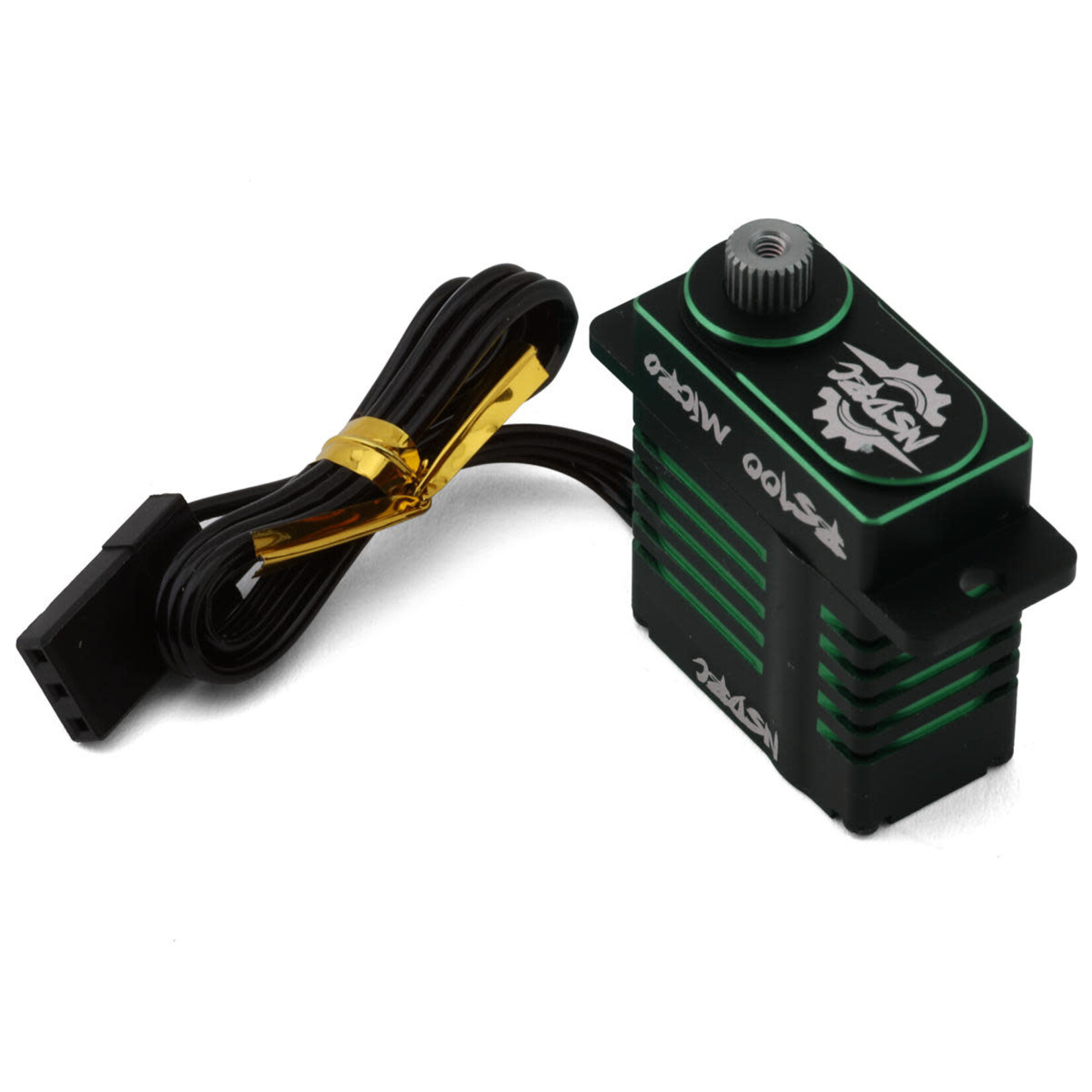 NSDRC #NSD-MSRVOG  NSDRC RS100  Limited Edition Waterproof Micro Servo (HV) (Special Edition Green) w/Aluminum Horn