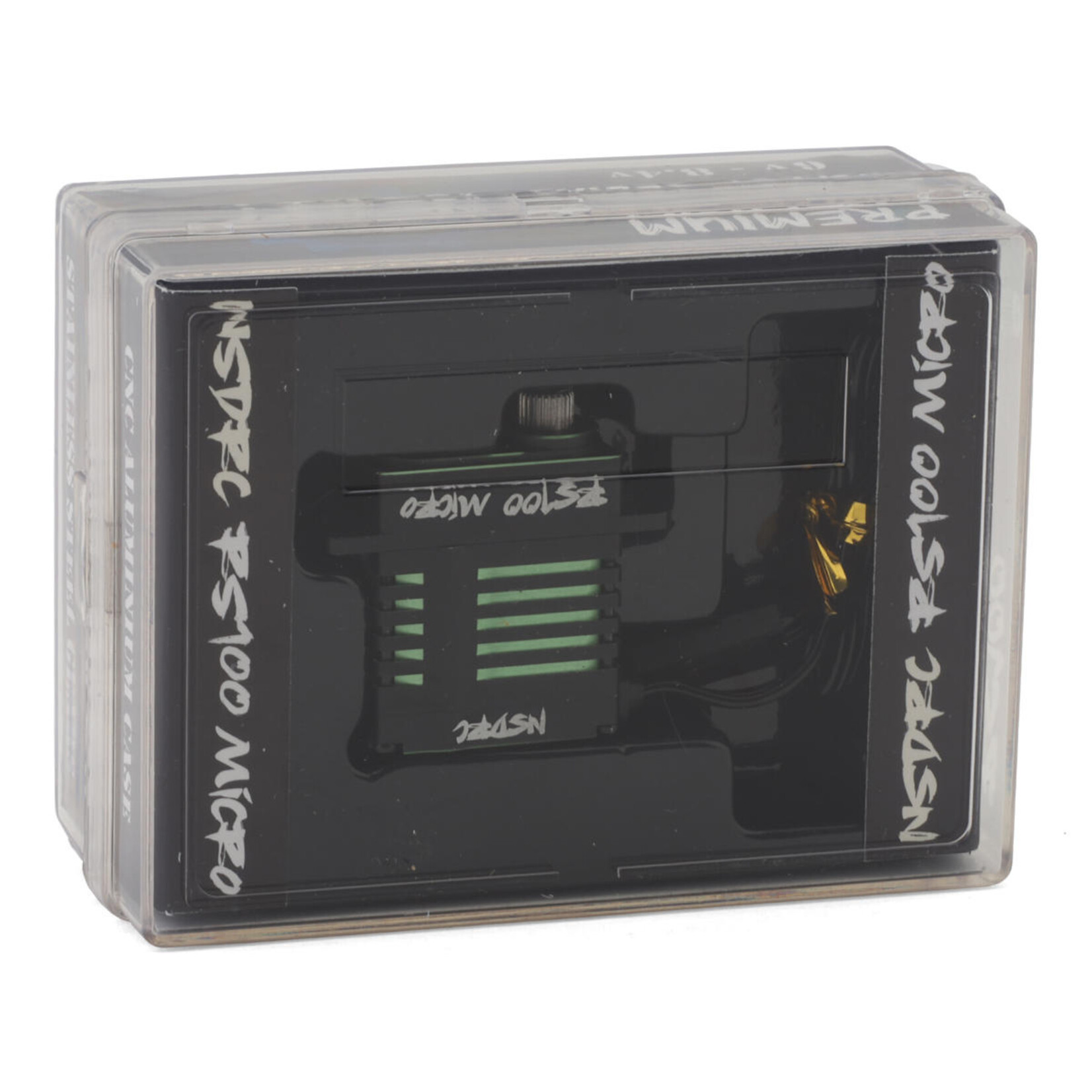 NSDRC #NSD-MSRVOG  NSDRC RS100  Limited Edition Waterproof Micro Servo (HV) (Special Edition Green) w/Aluminum Horn