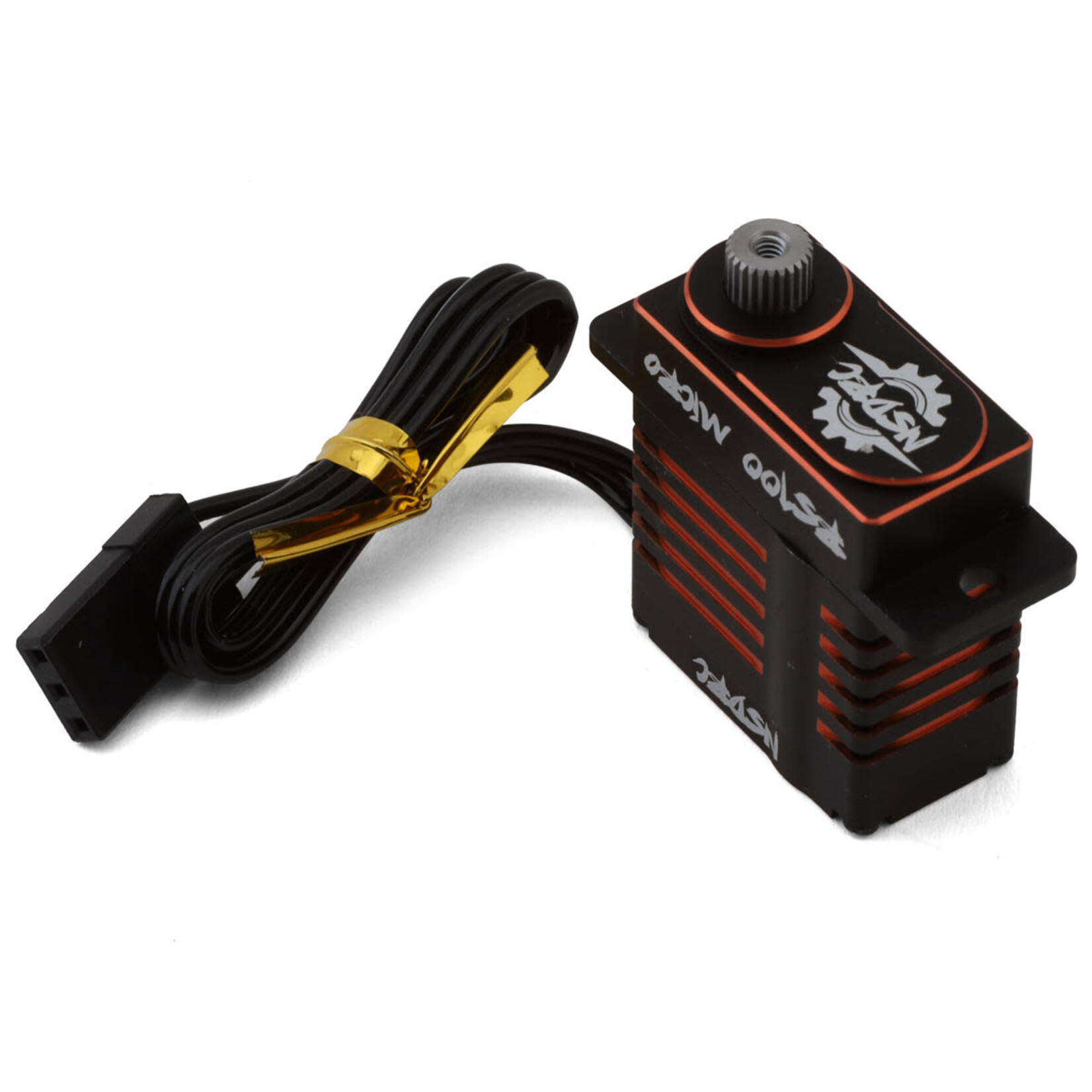 NSDRC #NSD-MSRVOO  NSDRC RS100 Limited Edition Waterproof Micro Servo (HV) (Special Edition Orange) w/Aluminum Horn