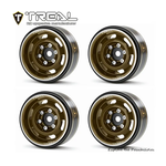 Treal #X003GZ12J5 TREAL SCX24 Wheels 1.0'' Beadlock Wheels(4P) Vintage Wheels for 1/24 SCX24 Bronco Gladiator C10 Deadbolt -Type E  Bronze