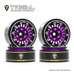 Treal #X00392SUS1 TREAL SCX24 Wheels 1.0'' Beadlock Wheels(4P) for 1/24 Micro RC SCX24 Bronco Gladiator C10 Deadbolt -Type C