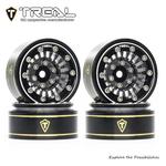 Treal #X00392SURR TREAL SCX24 Wheels 1.0'' Beadlock Wheels(4P) for 1/24 Micro RC SCX24 Bronco Gladiator C10 Deadbolt -Type C