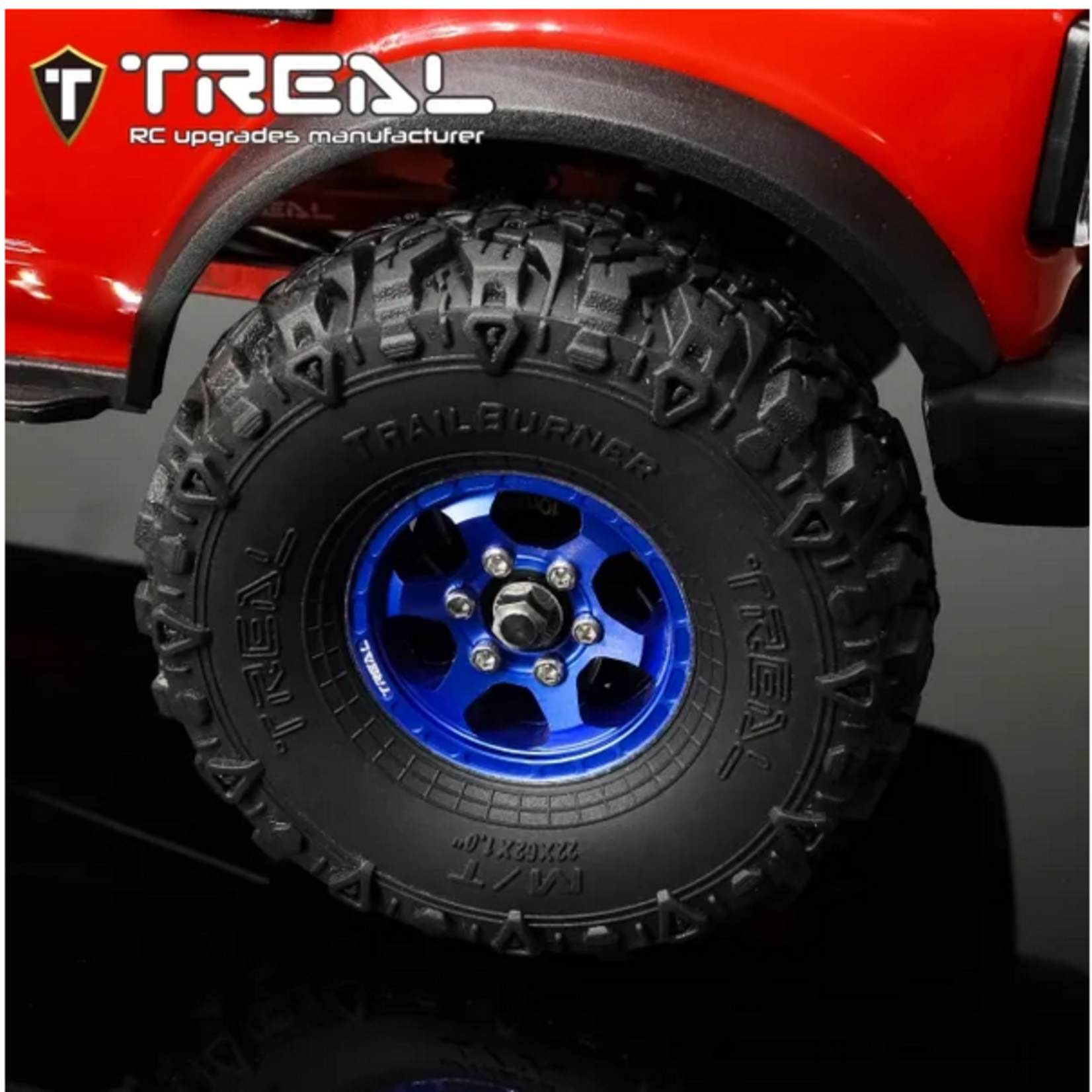 Treal #X003V596Q1 Treal Hobby Trailburner 1.0" Micro Crawler Tires (4)