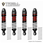 Treal #X003UW121R TREAL TRX4M Shocks 53MM Oil-filled Threaded Damper Upgrades Compatible with Traxxas 1/18 TRX4-M RC Crawler #TRX4M Shocks 53mm-Red