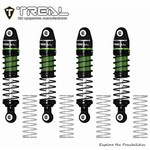 Treal #X003UW12DZ TREAL TRX4M Shocks 53MM Oil-filled Threaded Damper Upgrades Compatible with Traxxas 1/18 TRX4-M RC Crawler #TRX4M Shocks 53mm-Green