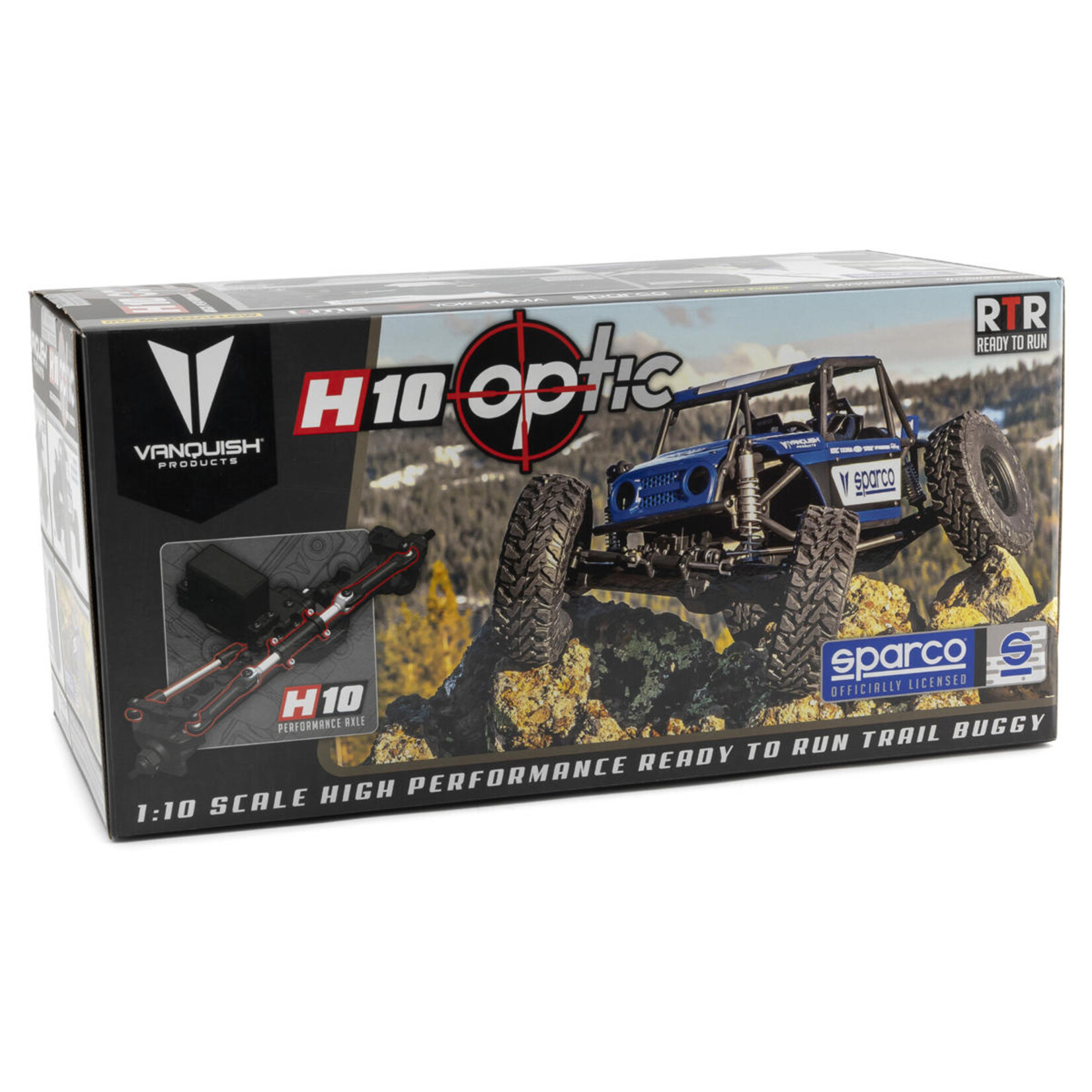 Vanquish Products #VPS09010B Vanquish Products H10 Optic 1/10 4WD RTR Rock Crawler (Sparco)