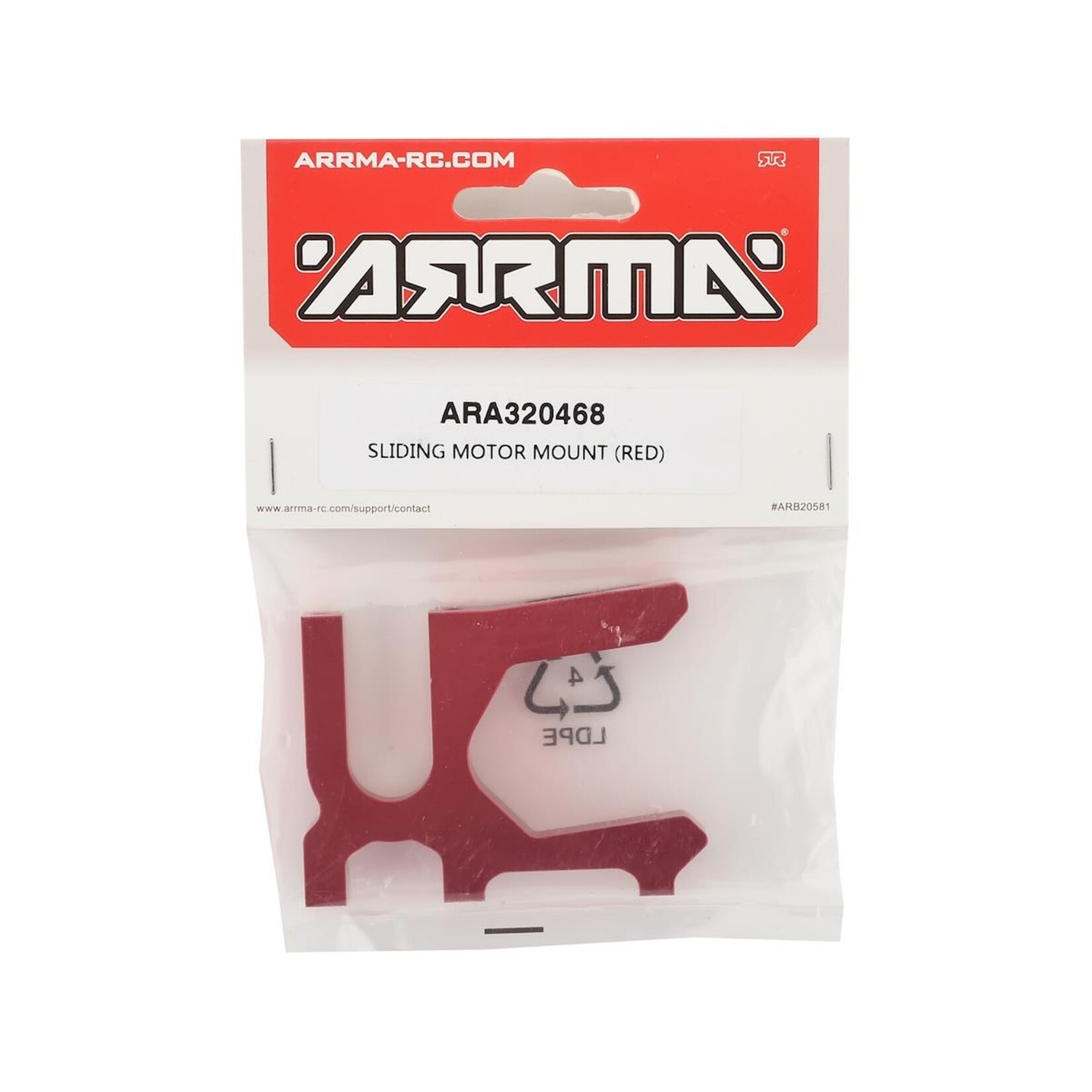 ARRMA Arrma 6S BLX Sliding Motor Mount (Red)  #ARA320468