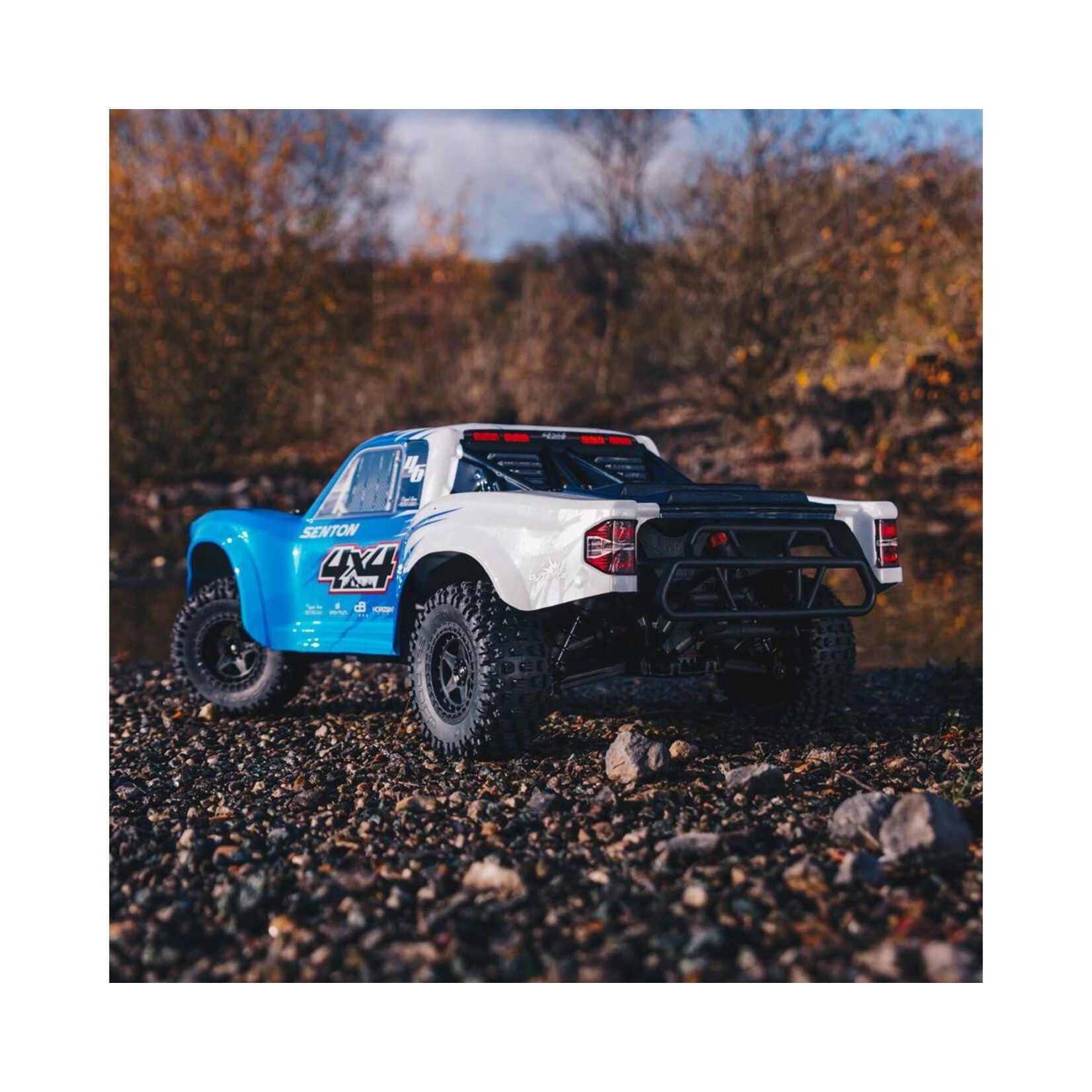 ARRMA #ARA4203XV3T2 Arrma Senton 4X4 MEGA 550 1/10 RTR Short Course Truck (Blue) w/Spektrum SLT3 2.4GHz Radio