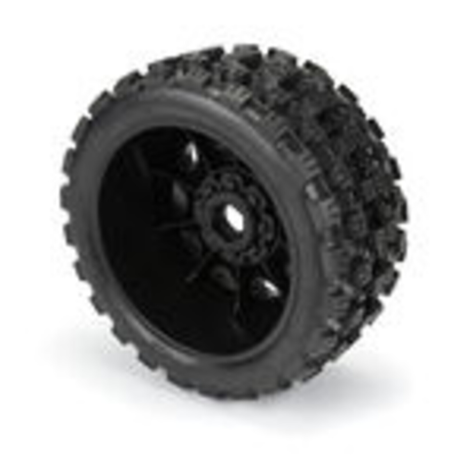 Pro-Line #1019811 Pro-Line 1/6 Badlands MX57 Front/Rear 5.7” Tires Mounted on Raid 8x48 Removable 24mm Hex Wheels (2): Black