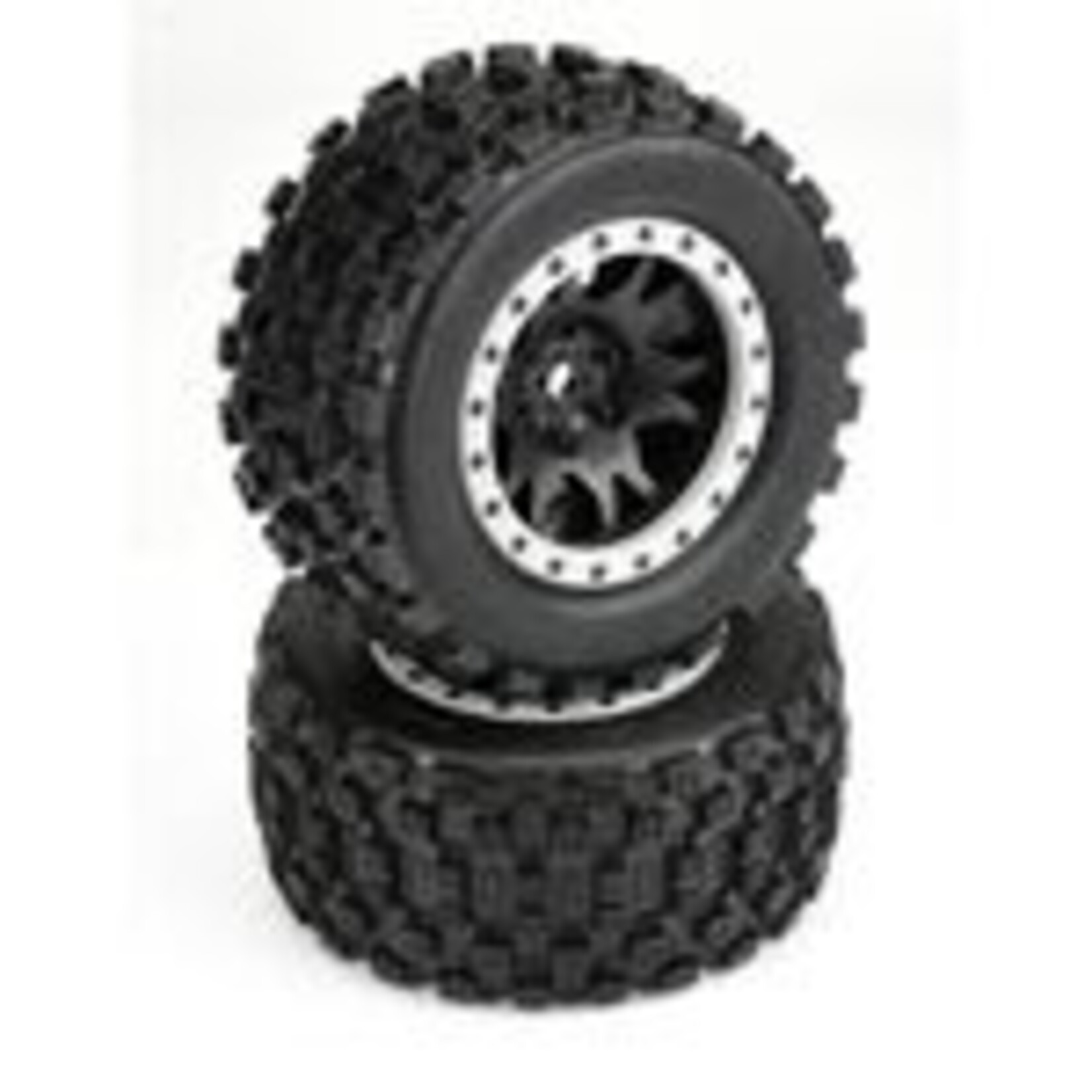 Pro-Line #1013113 Pro-Line  1/5 Badlands MX43 Pro-Loc F/R X-MAXX MTD 24mm Blk/Gry Impulse (2)