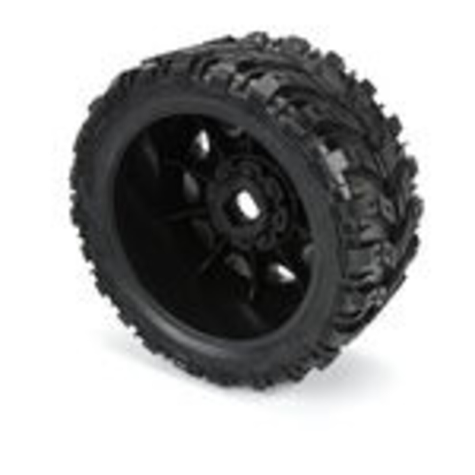 Pro-Line #1017611 Pro-Line 1/6 Masher X HP BELTED F/R 5.7” Tires MTD 24mm Blk Raid 8x48 Hex (2)