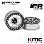 Vanquish Products #VPS08061 Vanquish Products 2.2 Aluminum KMC KM237 Riot Beadlock Wheels (CLEAR)