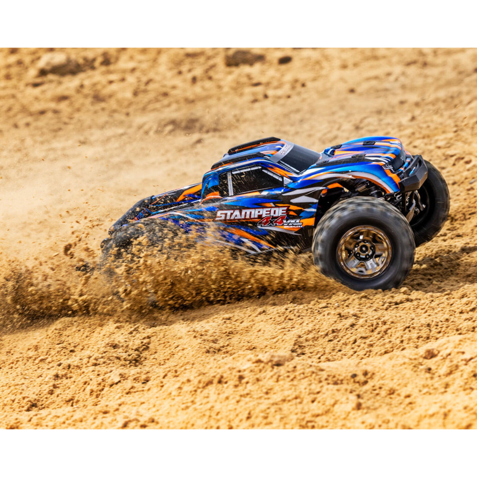 Traxxas #90376-4-ORNG Traxxas Stampede 4x4 VXL Brushless RTR 1/10 4WD Monster Truck (Orange) w/TQi 2.4GHz Radio & TSM