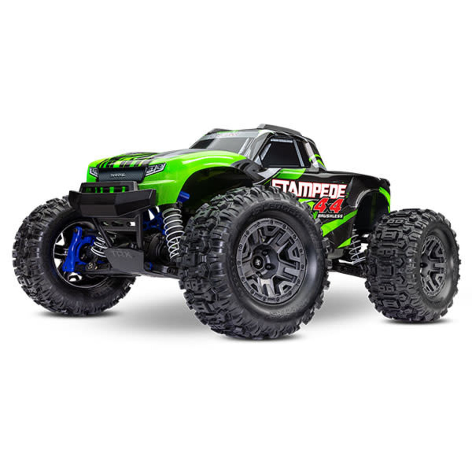 Traxxas #67154-4-GRN  Traxxas Stampede 1/10 4X4 Brushless BL2S Monster Truck (Green)