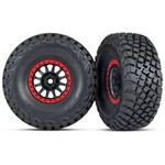 Traxxas #8474  Traxxas Unlimited Desert Racer Pre-Mounted BFGoodrich Baja KR3 Tires w/Method Racing Beadlock Wheels (Black/Red) (2)