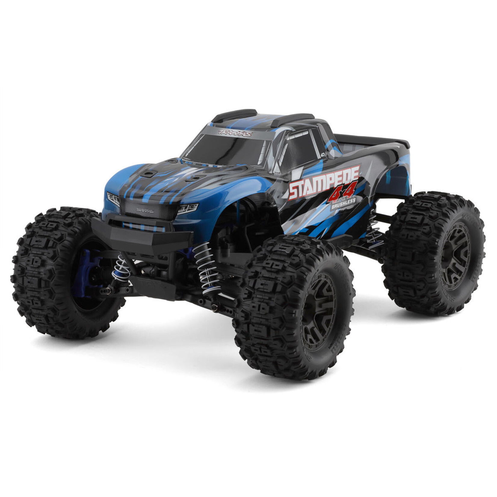 Traxxas #67154-4-BLUE Traxxas Stampede 1/10 4X4 Brushless BL2S Monster Truck (Blue)