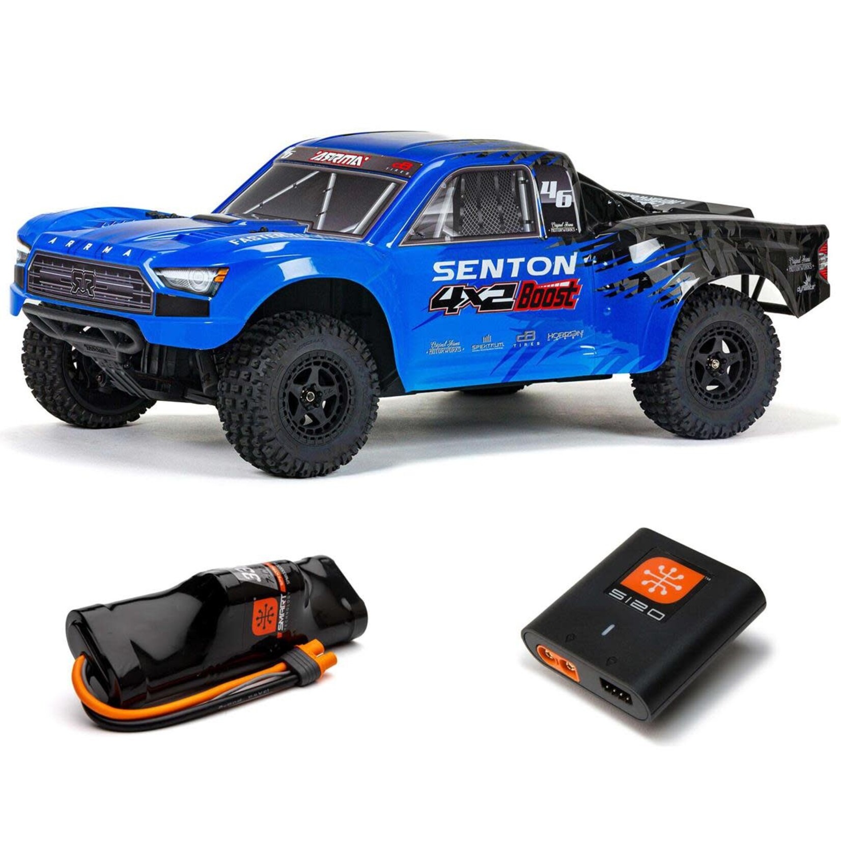 ARRMA Arrma Senton 4X2 BOOST 1/10 Electric RTR Short Course Truck (Blue) w/SLT2 2.4GHz Radio, Battery & Charger #ARA4103SV4T2