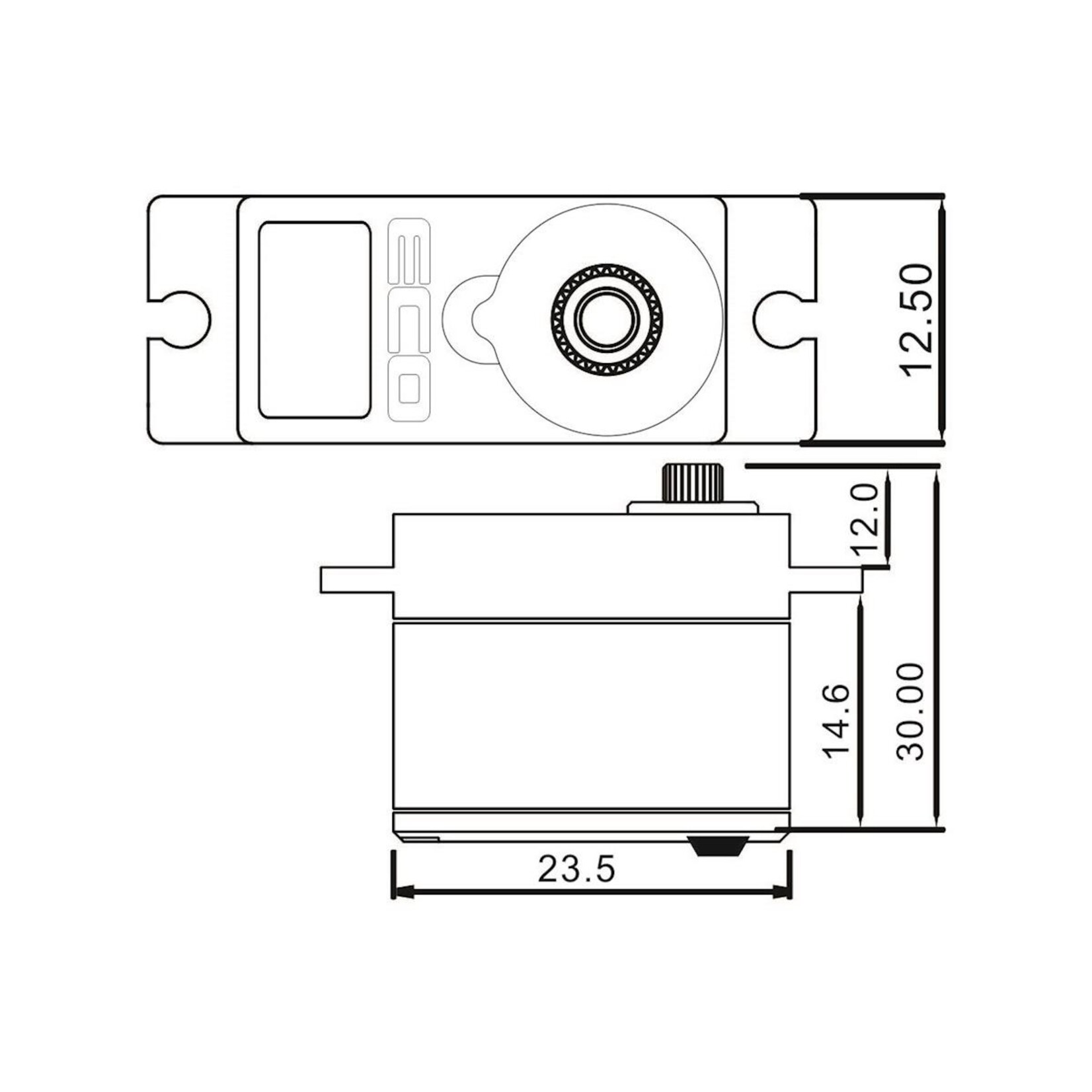 EcoPower #ECP-640T EcoPower  13g Waterproof Metal Gear Digital Sub Micro Servo (TRX-4 & TRX-4M)