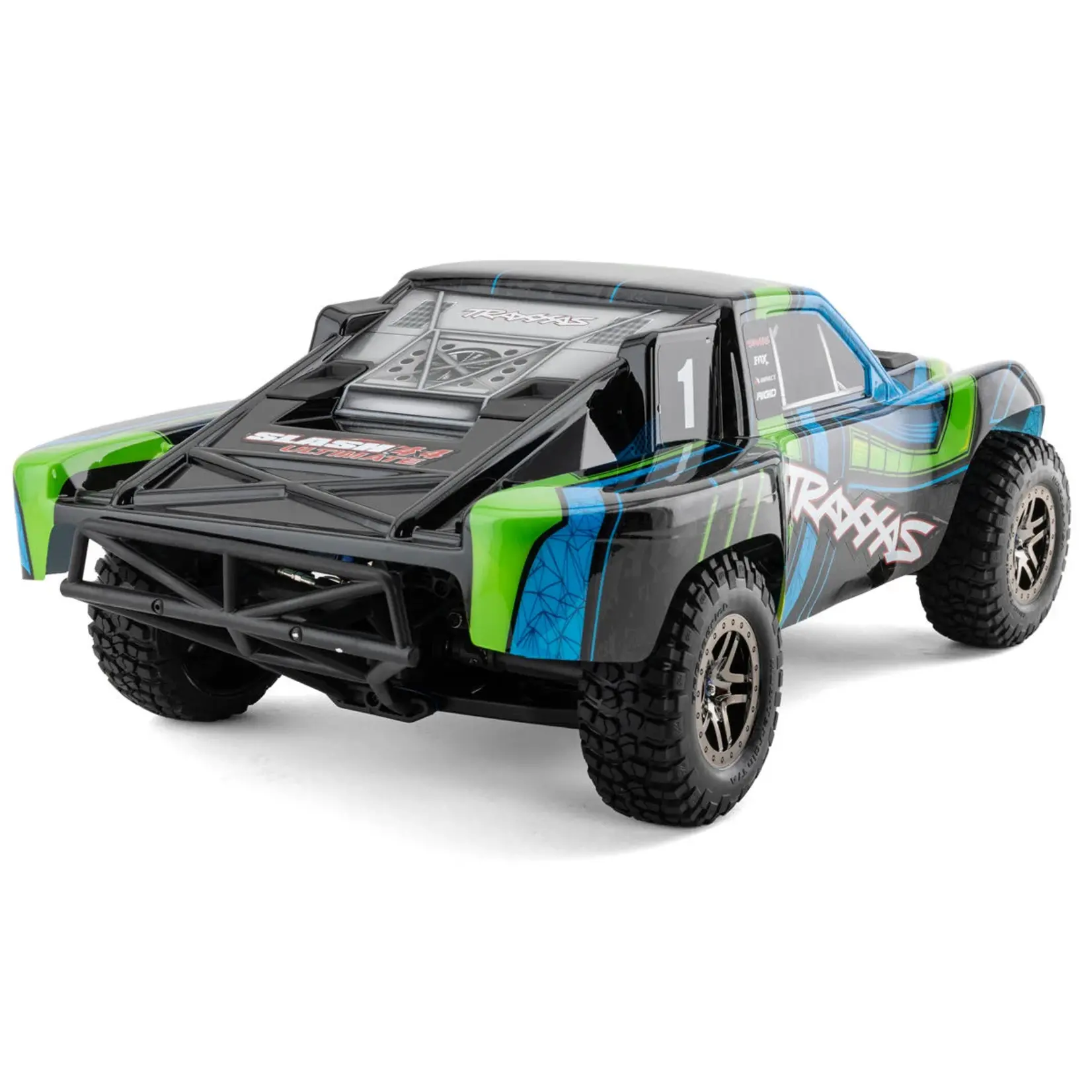 Traxxas #68277-4-GRN Traxxas Slash 4x4 "Ultimate" VXL Brushless RTR 4WD Short Course Truck (Green) w/TSM & TQi 2.4GHz Radio
