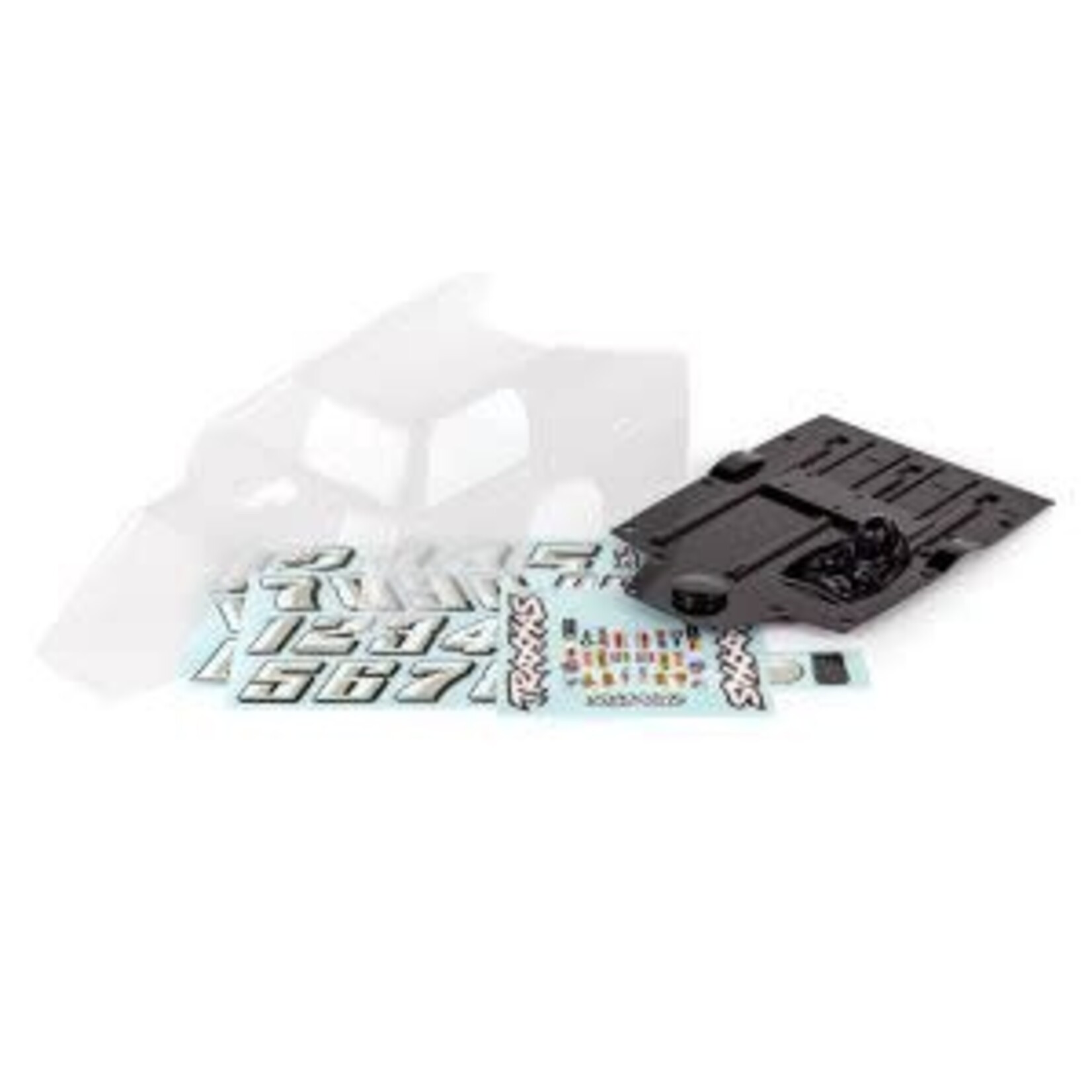 Traxxas #10411 Traxxas Body, Slash® Mudboss (clear, trimmed, requires painting)/ decal sheets