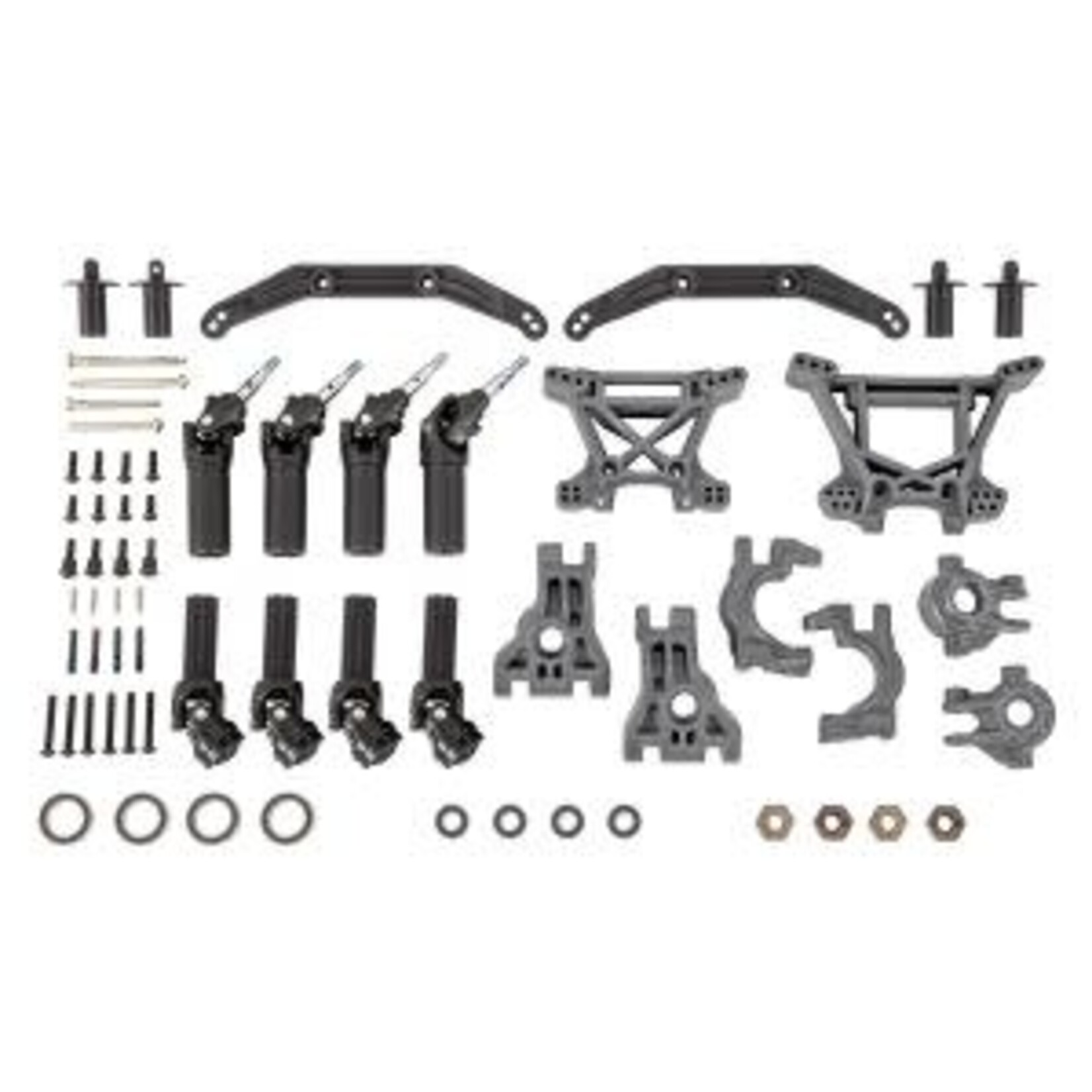 Traxxas #9080-GRAY Traxxas Outer Driveline & Suspension Upgrade Kit, extreme heavy duty, gray