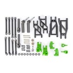 Traxxas #9180-GRN Traxxas Outer Driveline & Suspension Upgrade Kit, extreme heavy duty, green (fits Rustler® 2WD or Stampede® 2WD)