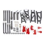 Traxxas #9180-RED Traxxas Outer Driveline & Suspension Upgrade Kit, extreme heavy duty, red (fits Rustler® 2WD or Stampede® 2WD)