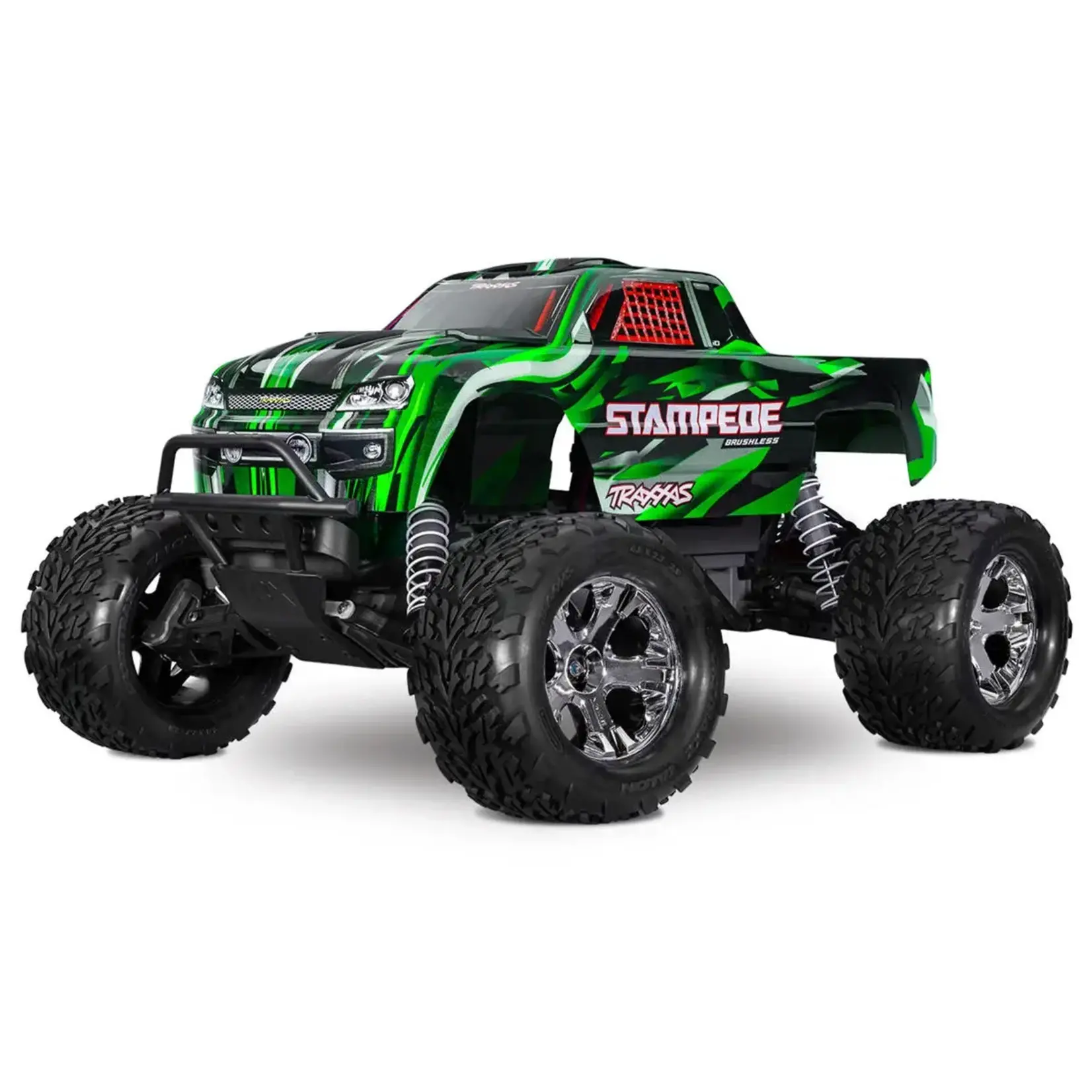 Traxxas #36354-4-GRN  Traxxas Stampede BL-2s HD RTR 1/10 2WD Brushless Monster Truck (Green) w/BL-2s ESC & TQ 2.4GHz Radio