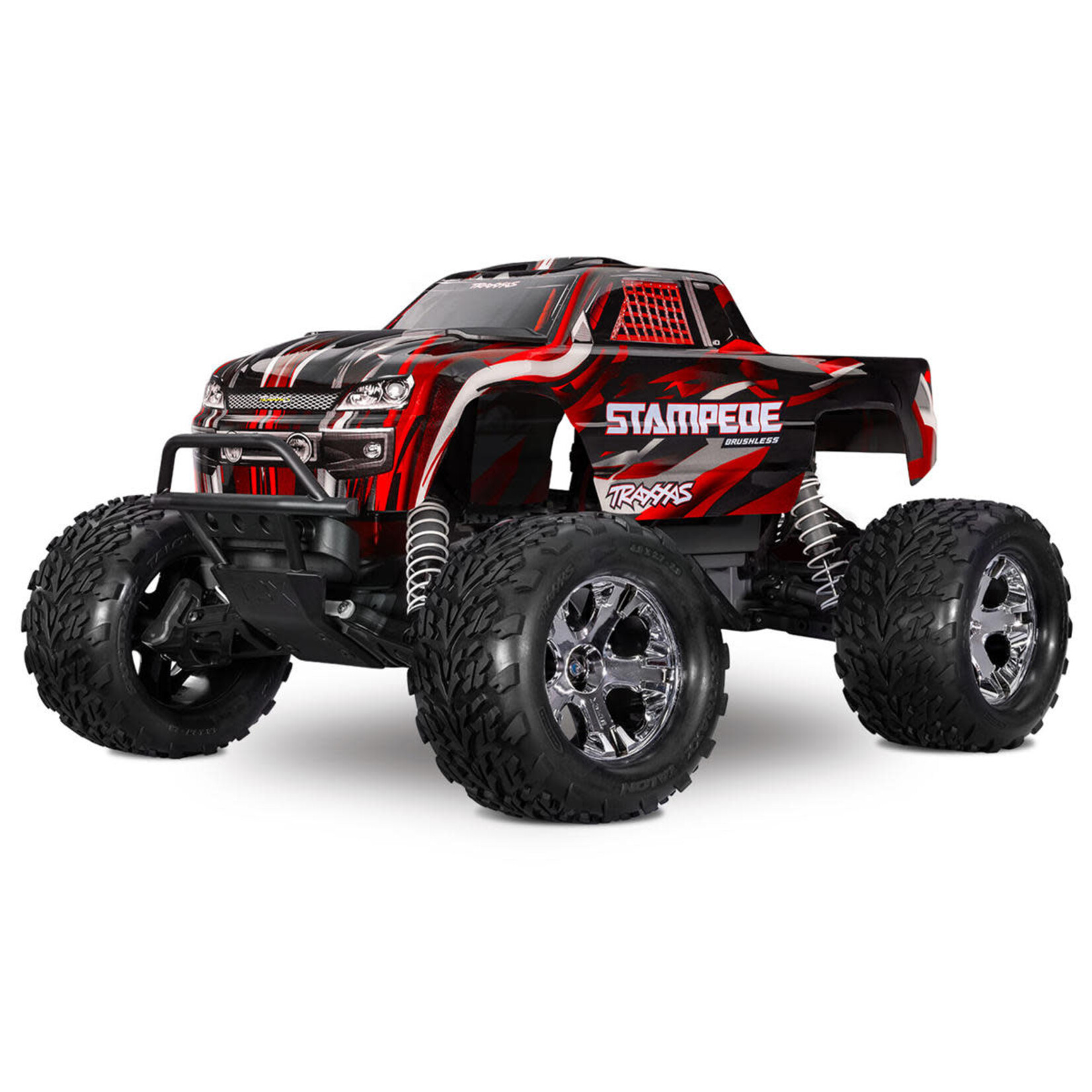 Traxxas #36354-4-RED Traxxas Stampede BL-2s HD RTR 1/10 2WD Brushless Monster Truck (Red) w/BL-2s ESC & TQ 2.4GHz Radio