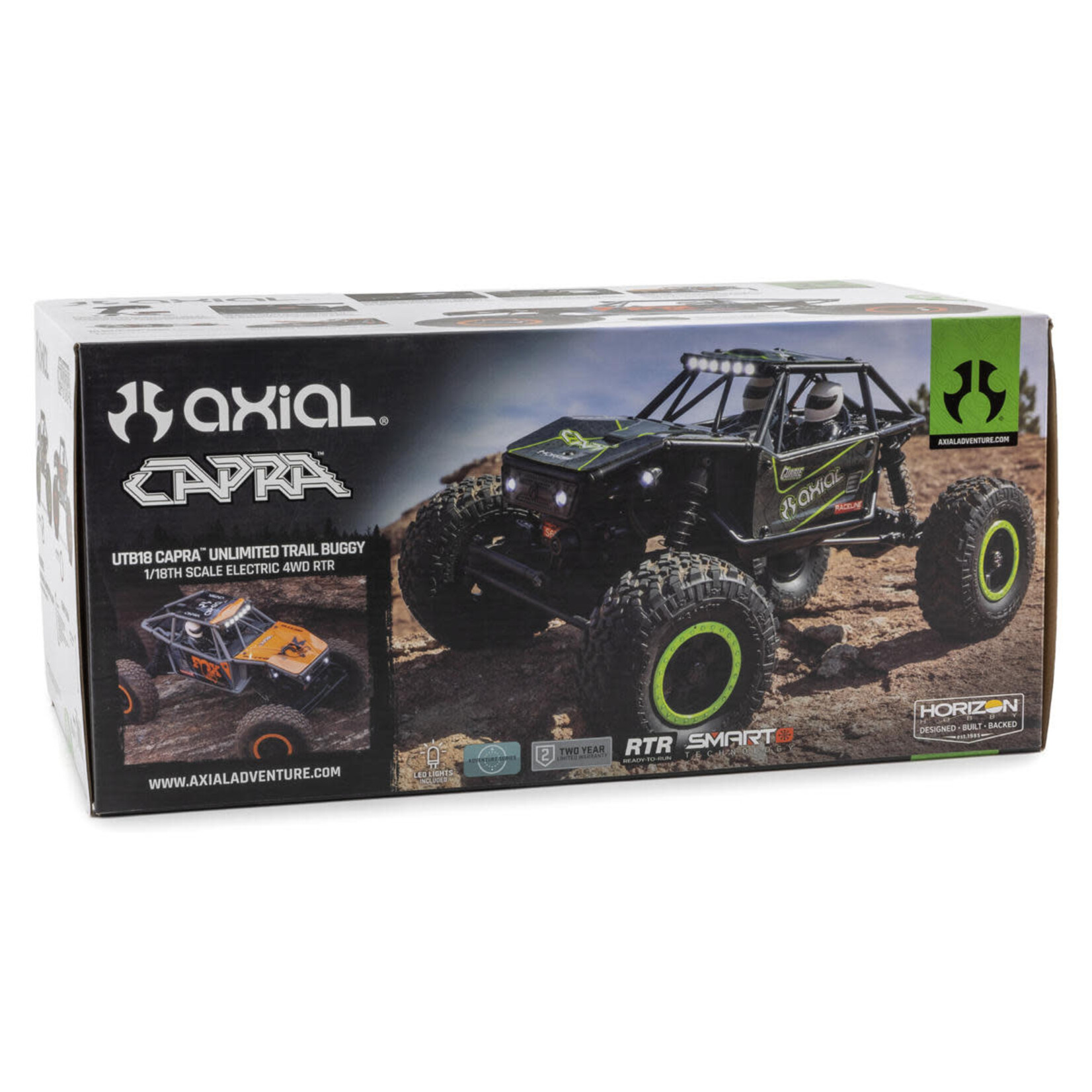 Axial #AXI01002V2T2  Axial UTB18 Capra V2 1/18 RTR 4WD Unlimited Trail Buggy (Grey) w/2.4GHz Radio, Battery & Charger