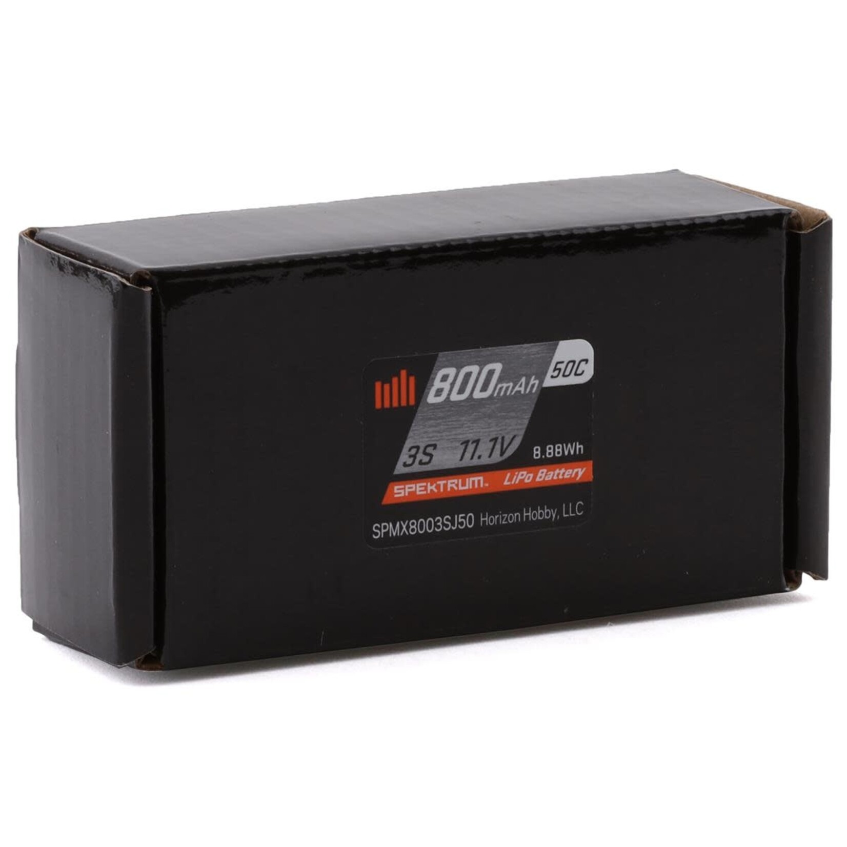 Spektrum #SPMX8003SJ50 Spektrum RC 3S LiPo Battery 50C (11.1V/800mAh) w/JST Connector