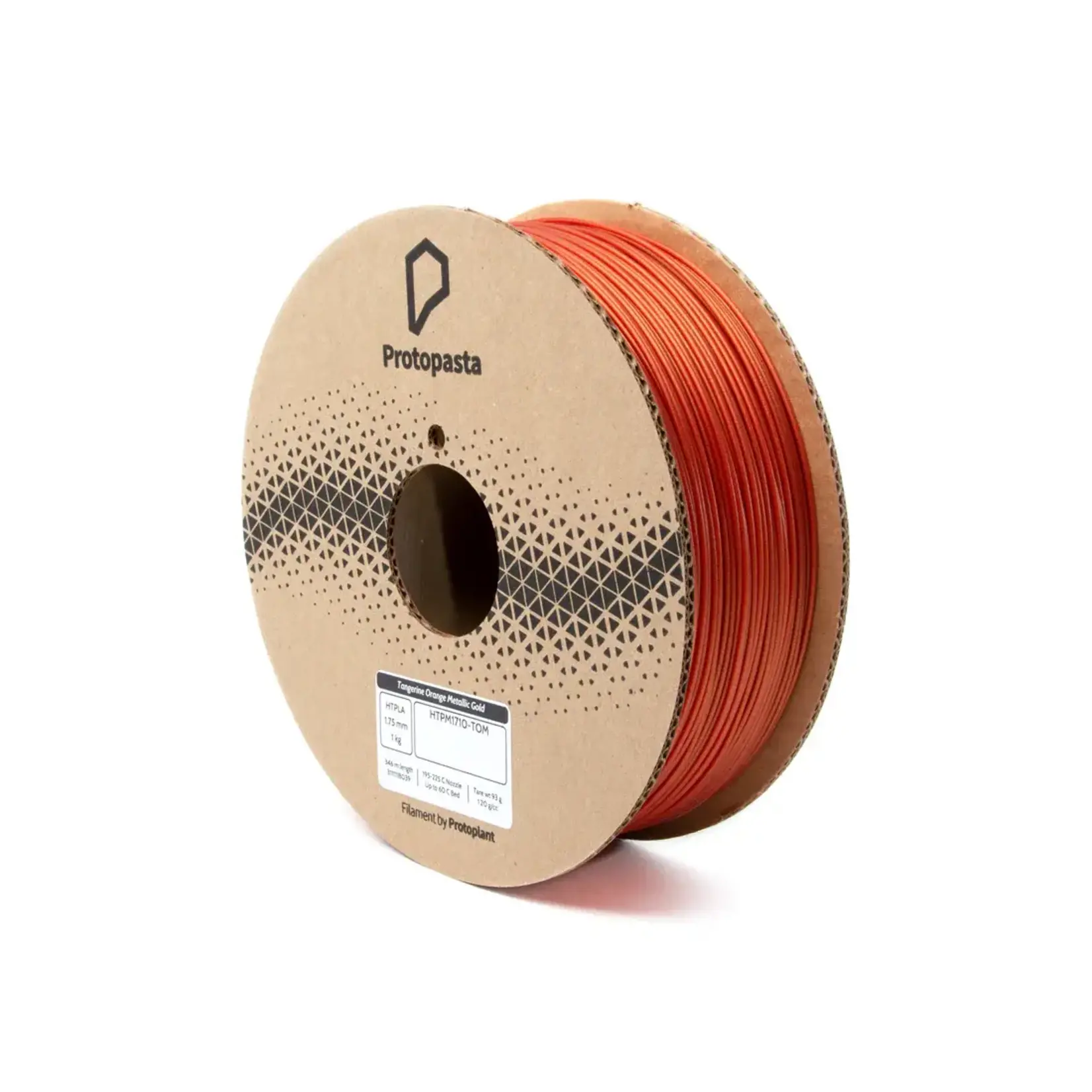 Protopasta Protopasta Tom's Tangerine Orange Metallic Gold HTPLA 1.75mm 1kg Spool #HTPM1710-TOM