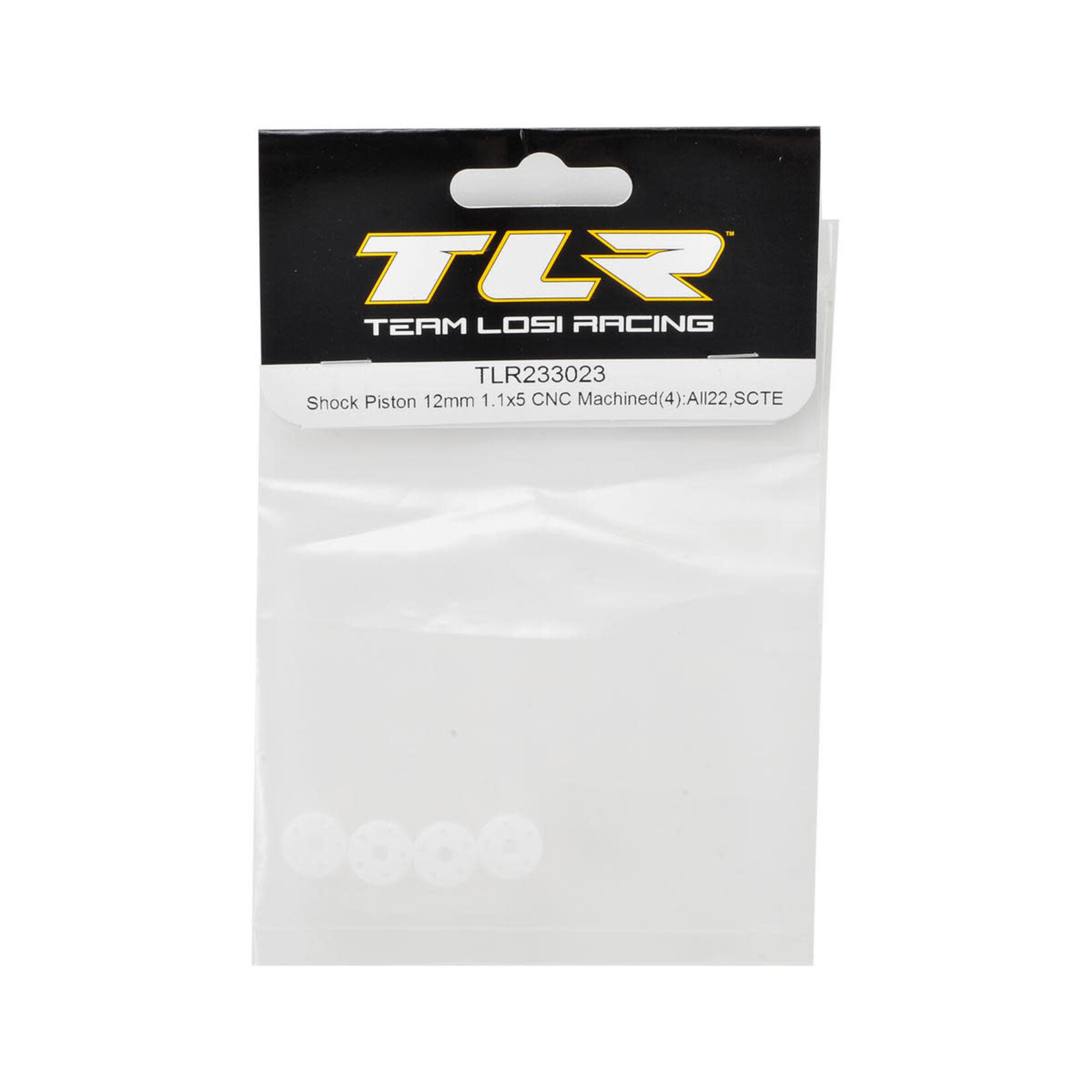 TLR Team Losi Racing 12mm CNC Machined Shock Piston (4) (1.1x5)  #TLR233023