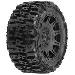 Pro-Line #PRO1024010 Pro-Line 1/6 Trencher F/R 5.7” Tires Mounted 24mm Black Raid 8x48 Hex (2)