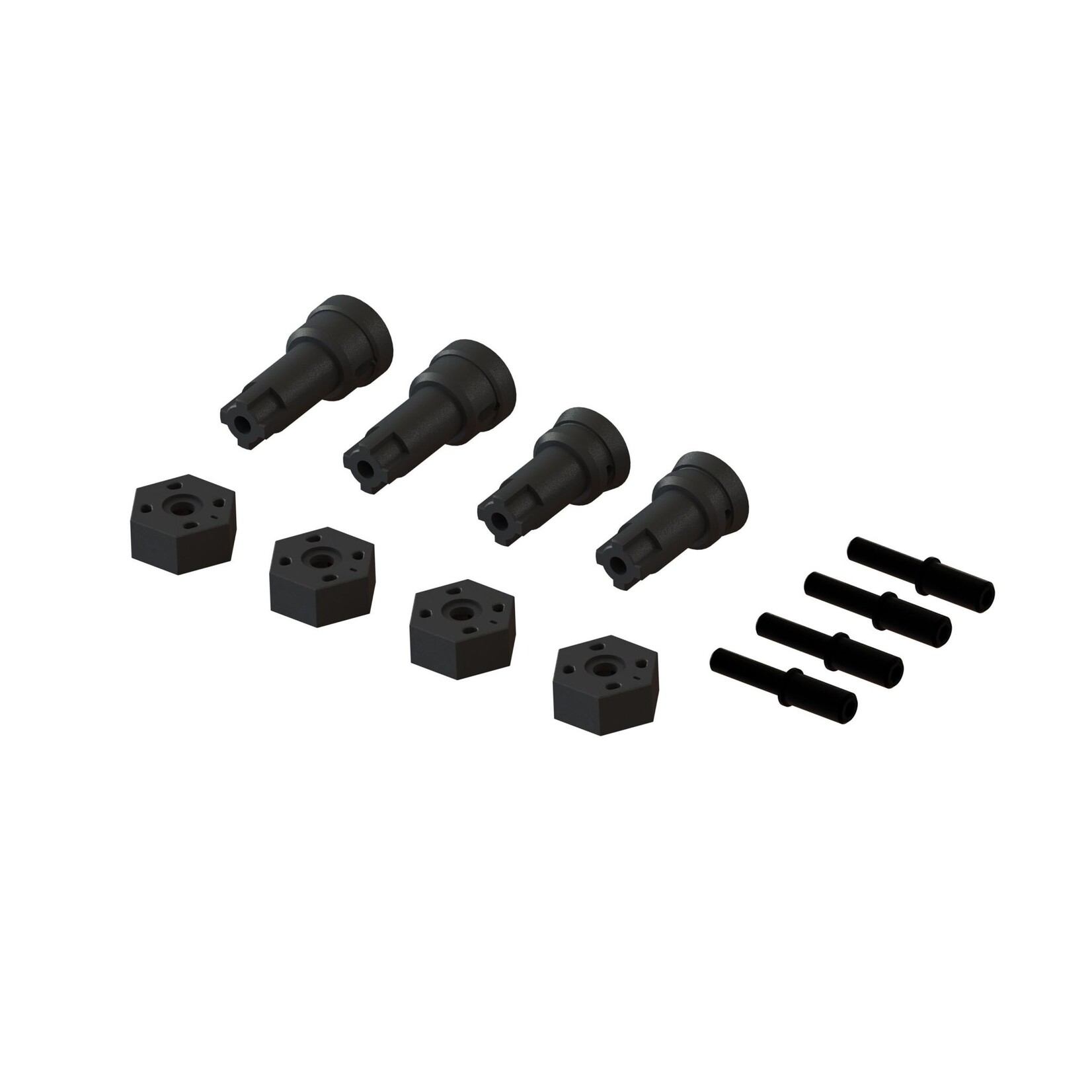 ARRMA #ARA311229 Arrma Wheel Axle and Hub Set B: GROM