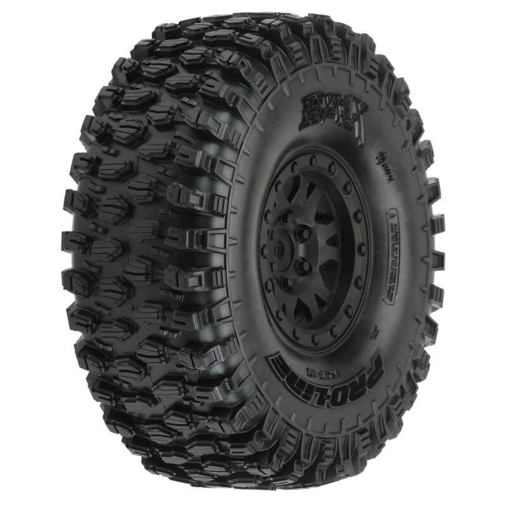 Pro-Line #PRO1012810 Pro-Line 1/10 Hyrax G8 F/R 1.9" Crawler Tires Mounted 12mm Black Impulse (2)