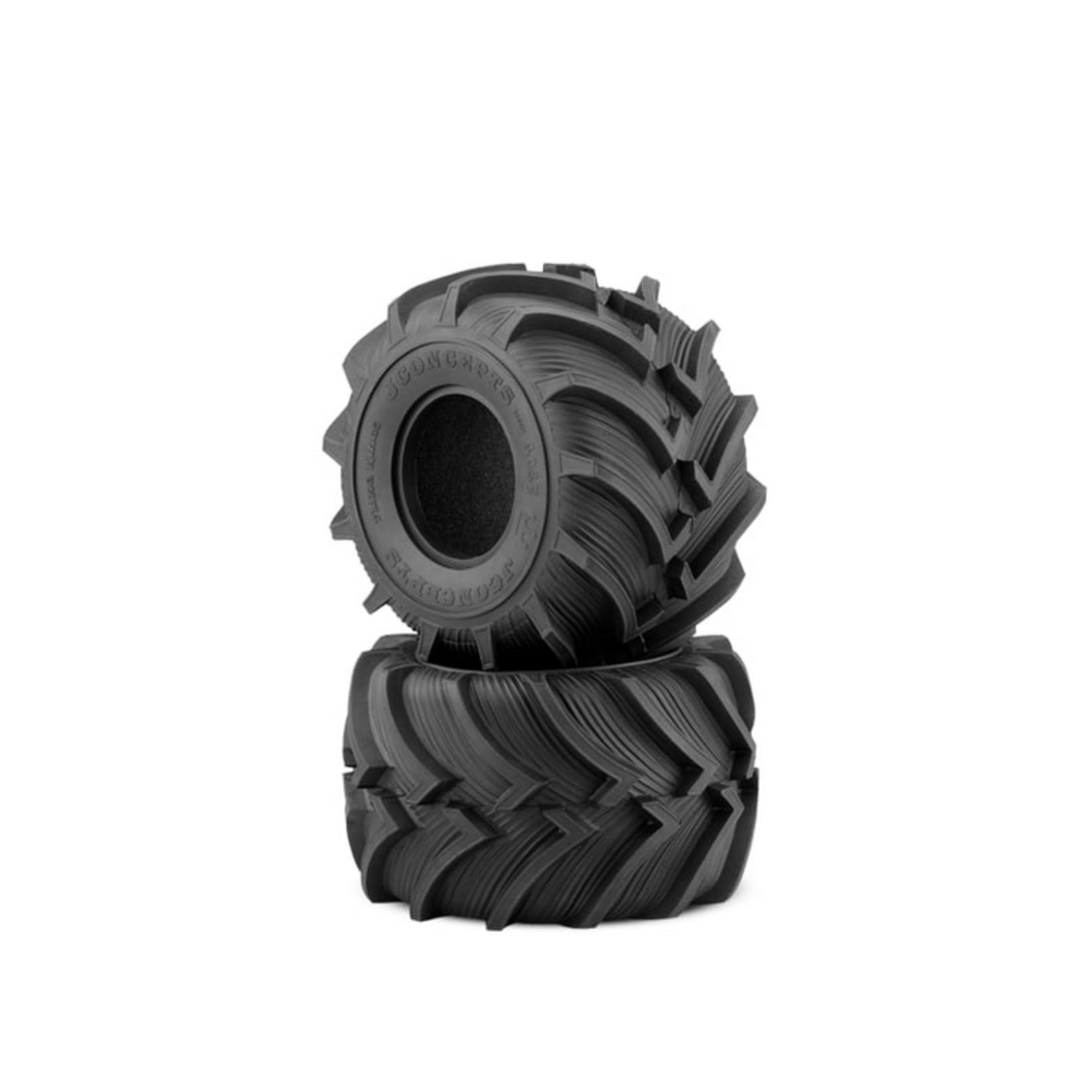 JConcepts #308400-3414W JConcepts Fling Kings 2.6x3.8 - Combo - Includes Aggressor Wheels (Yellow Compound/White Wheels)